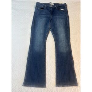 Levi Strauss Jeans Women's 16M Mid Rise Bootcut Medium Wash Signature Distressed